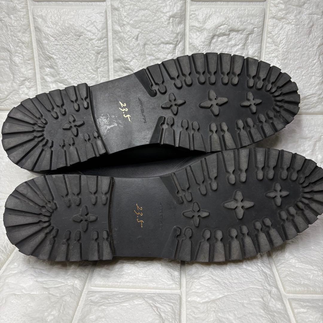 セール‼️【美品】 ヨーガンレール フラットシューズ レザー ブラック 23.5