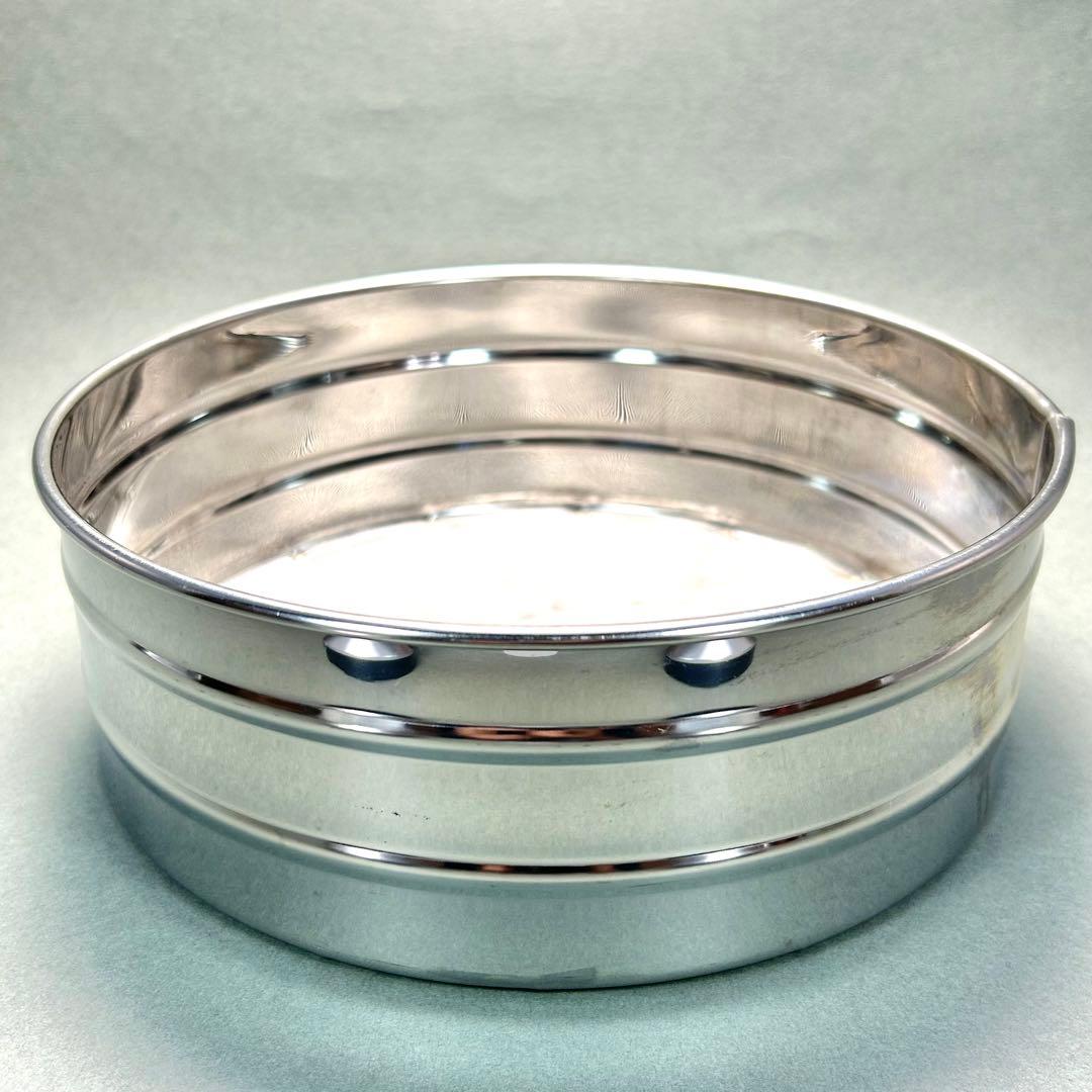 灰篩　3個セット　『六方式灰篩　細目　中目　荒目』　ステンレス製　茶道具　工芸品