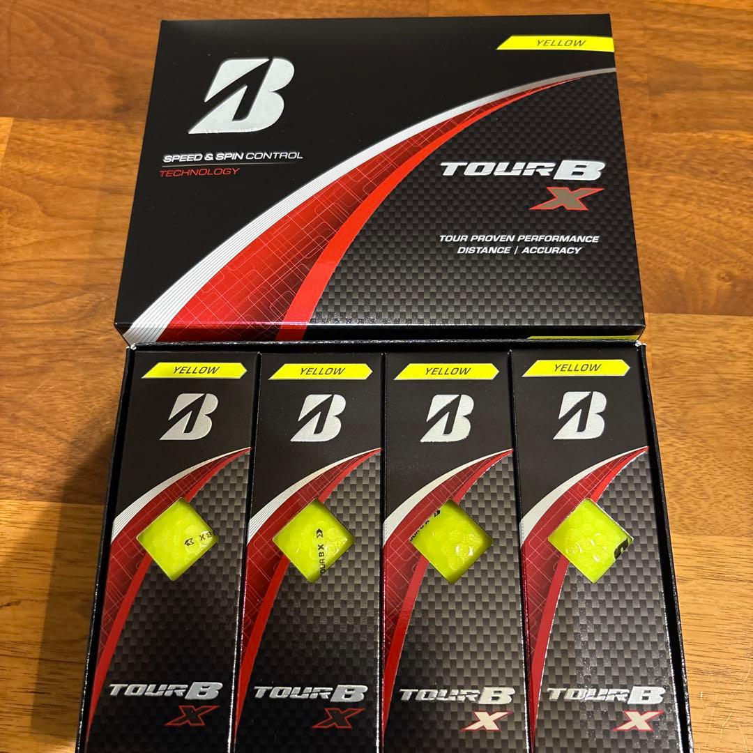 Bridgestone TOUR B X ゴルフボール イエロー24個