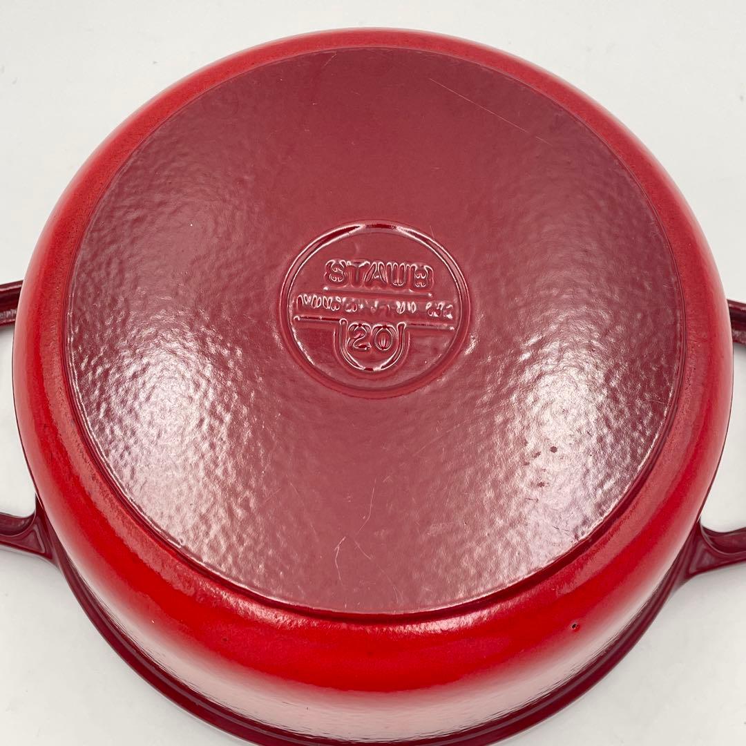 STAUB ストウブ　ピコ・ココットラウンド　20cm レッド系