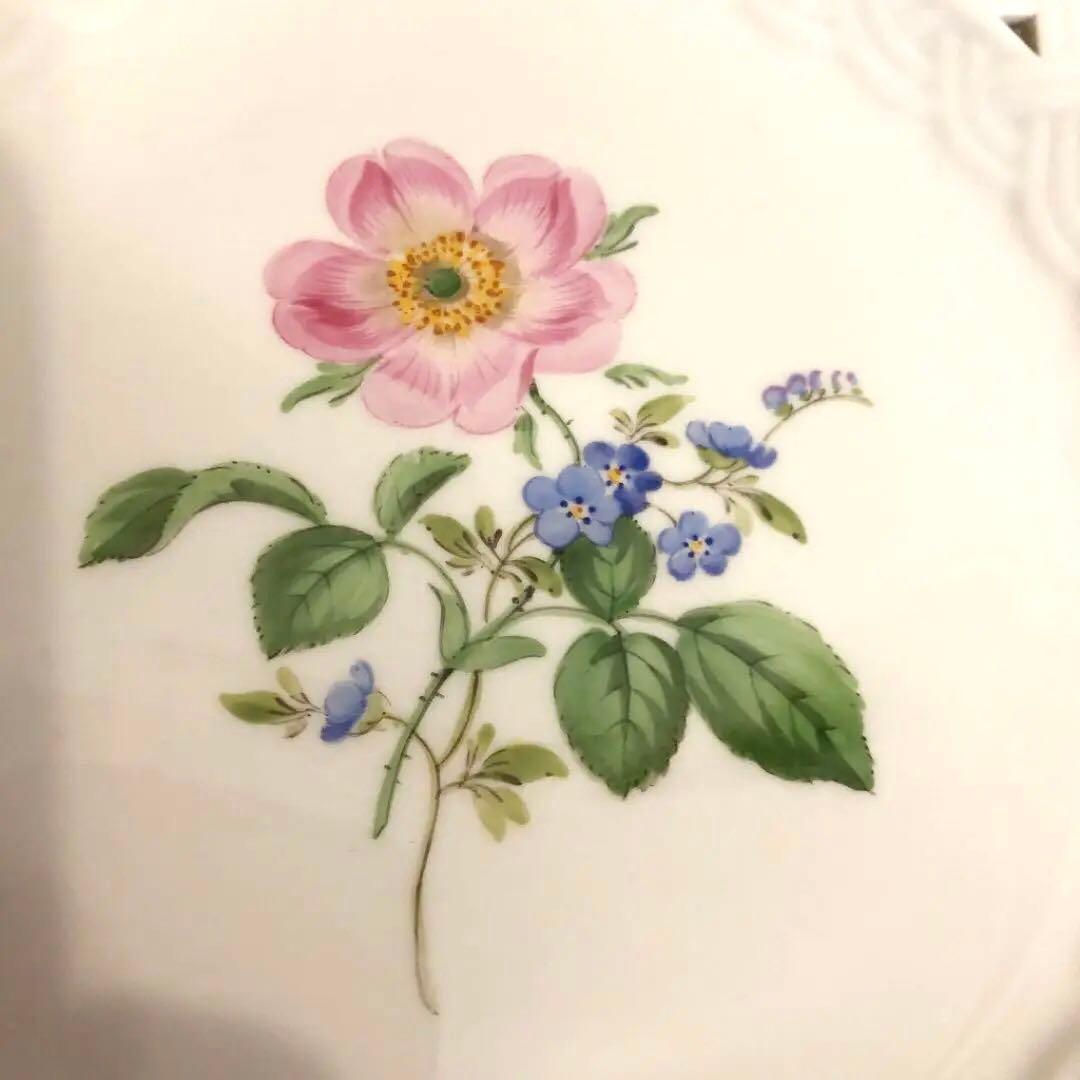 【美品】マイセン レース透かしプレート（ご希望の方には木製スタンドお付けします）