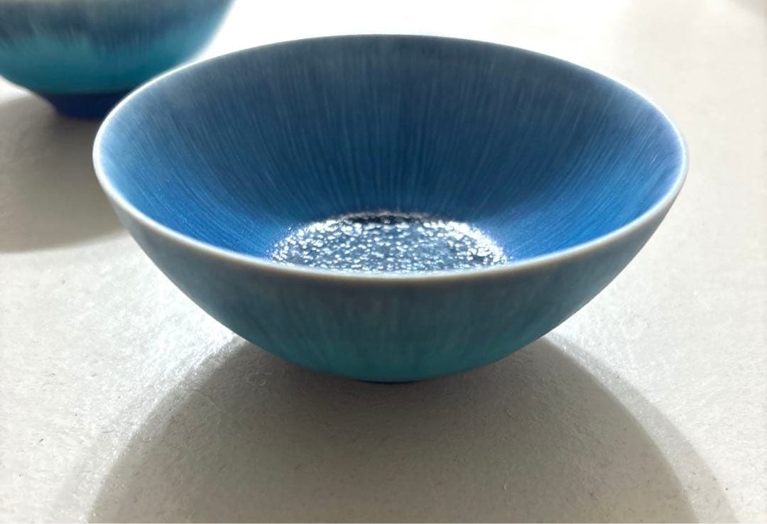 即完売 人気作家 和田山真央 青流し 2個セット 器