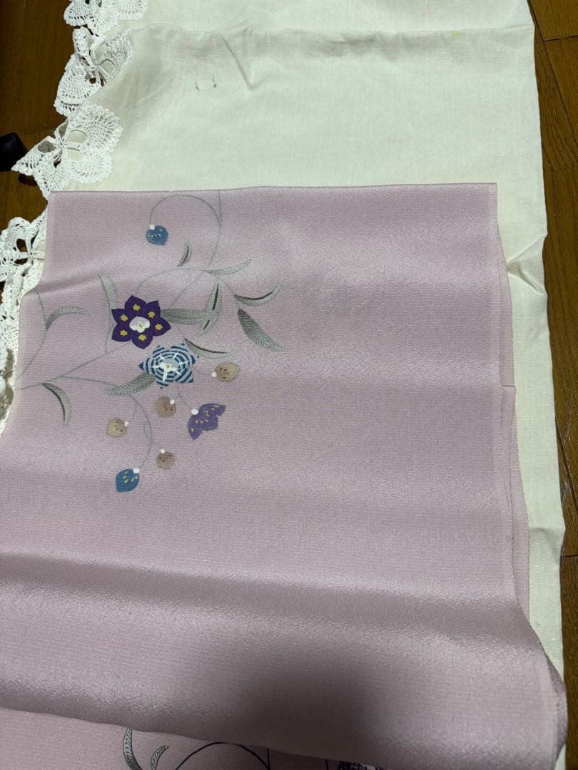 成謙正絹紬反物新品未使用