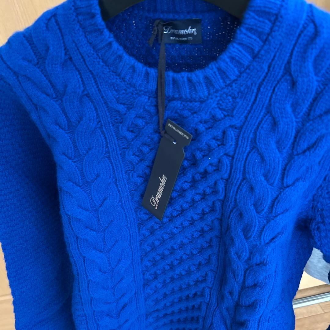新品Drumohr ドルモア ケーブル編み ニットセーター 44