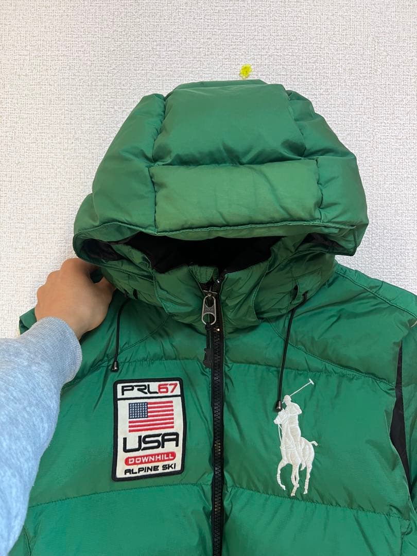 【アメリカ限定】Polo by Ralph Lauren フード付きダウンベスト