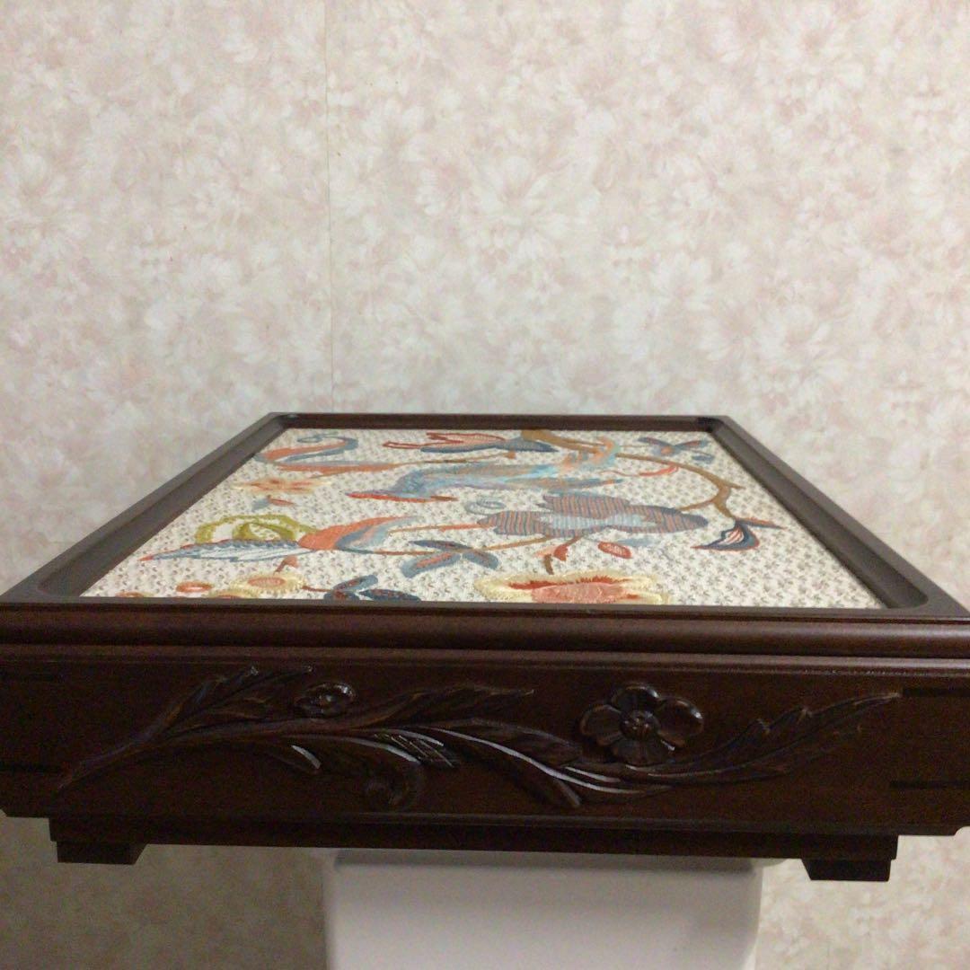 手刺しゅう　免状箱　木製