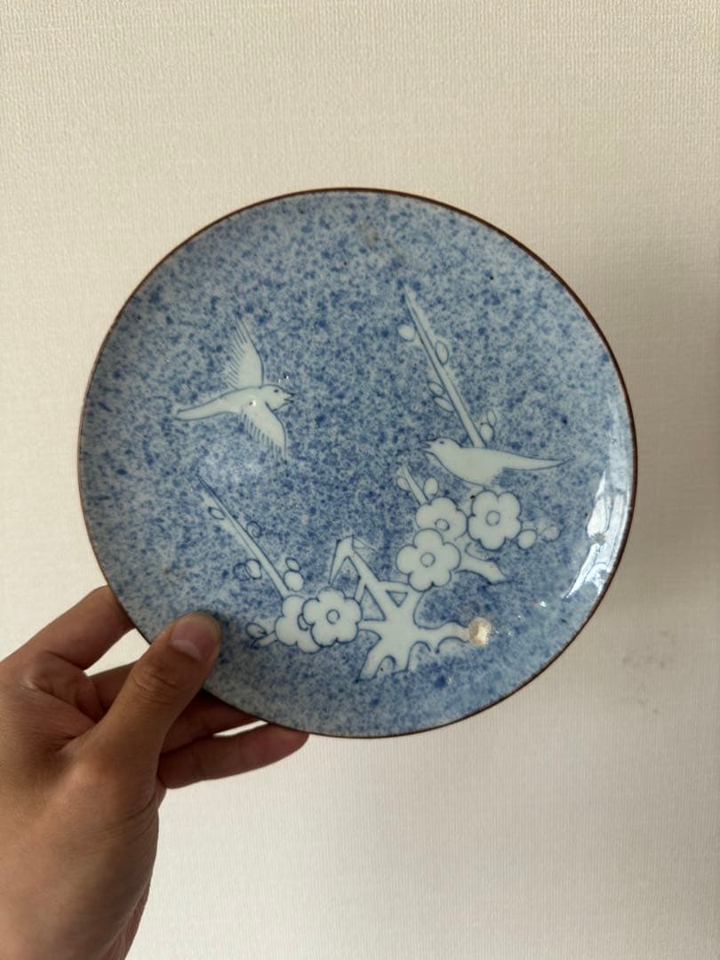 初期伊万里吹墨皿 古伊万里古唐津骨董古美術煎茶中国