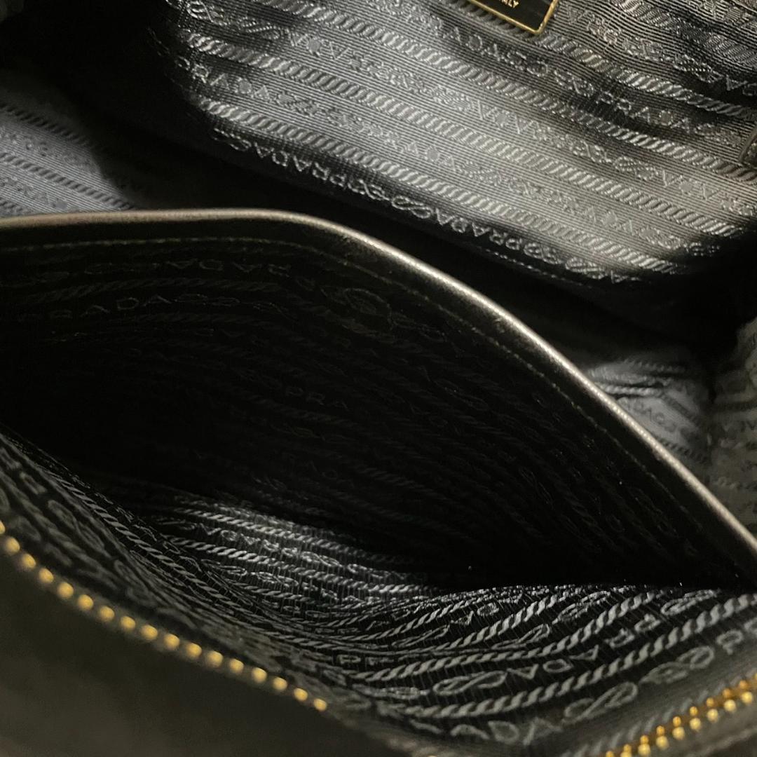 PRADA ショルダーバッグ プラダ 2way キルティング 1BB027 黒