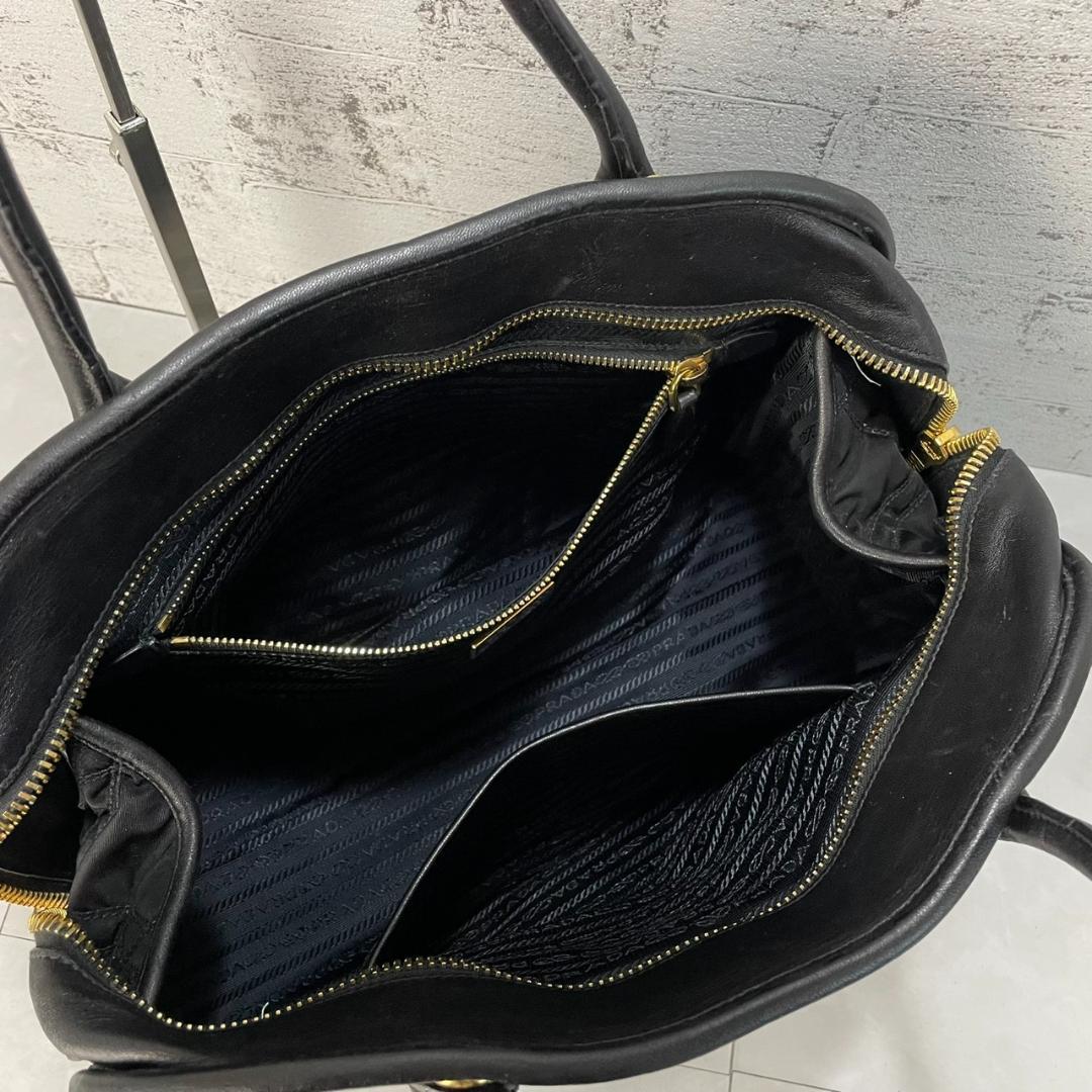PRADA ショルダーバッグ プラダ 2way キルティング 1BB027 黒