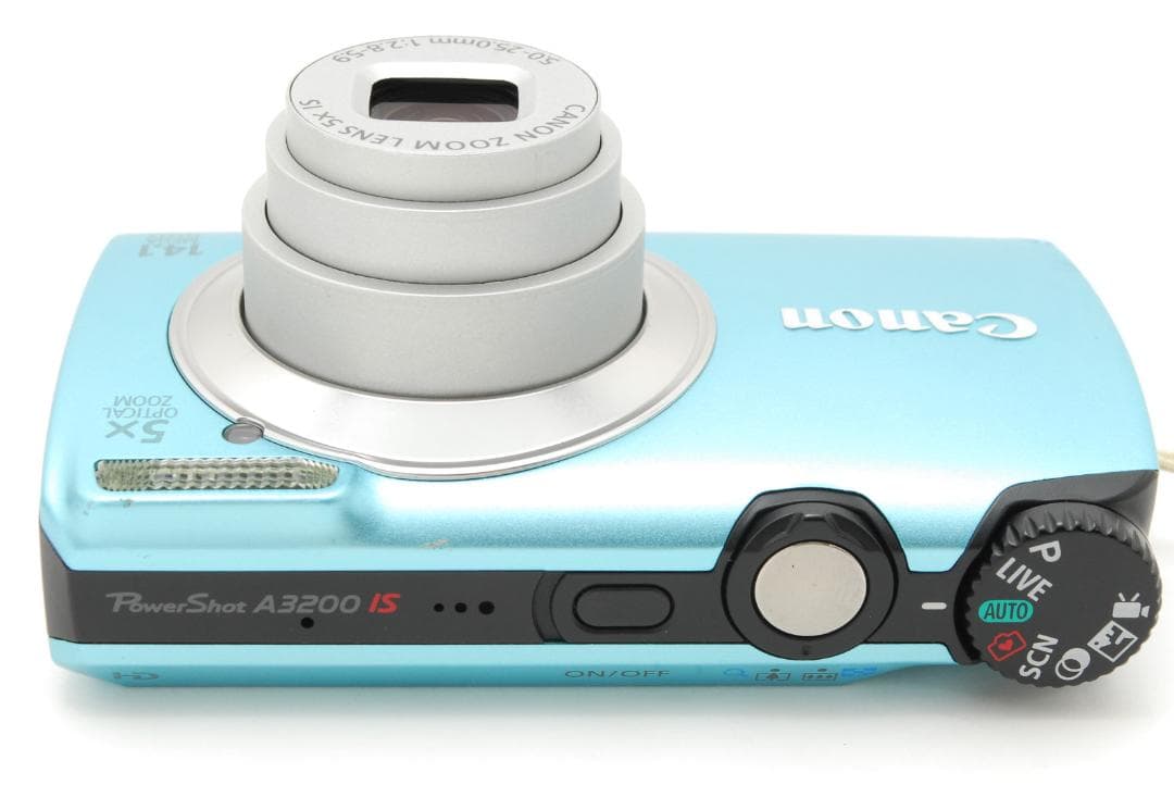 Canon PowerShot A3200 IS 水色 動作確認済み