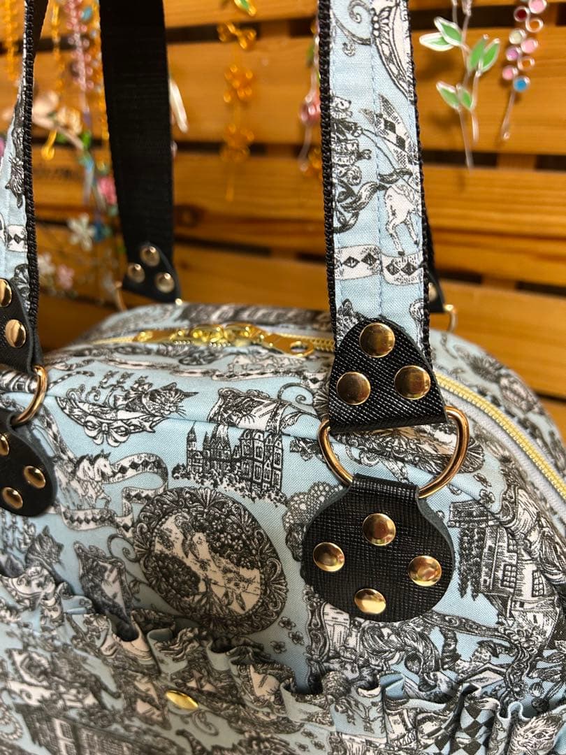 love♡kokka. 長靴を履いた猫　超レア生地　サイドpボストンバッグ