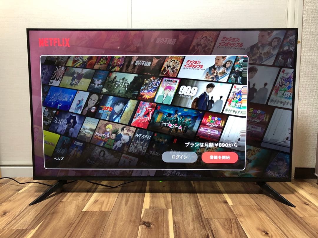 2023年製！50V型 4Kチューナーレステレビ Android TV　美品