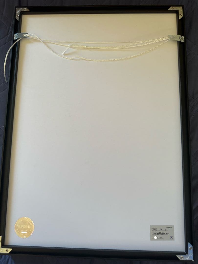 藤ちょこ メイドと青透館 直筆サイン入りジークレーA3+ スリットフレーム仕様