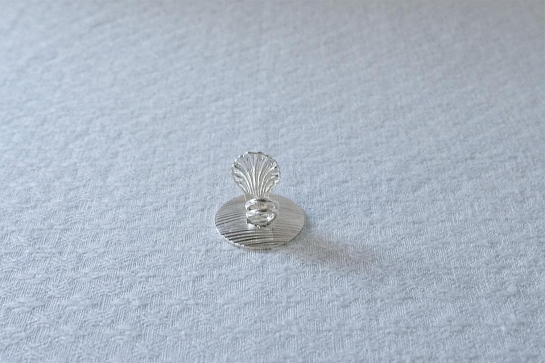 フランス　クリストフル　シェル　シルバープレート　カードホルダー　2.5cm
