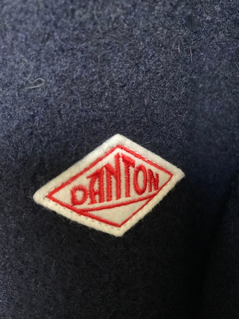 DANTON ウールモッサジャケット 38 ネイビー