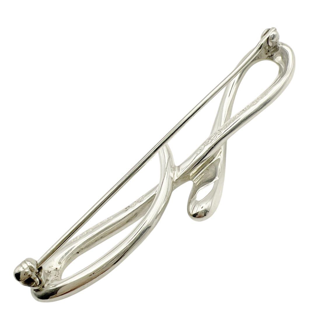 美品✨ティファニー　アルファベットF ピンブローチ　シルバー