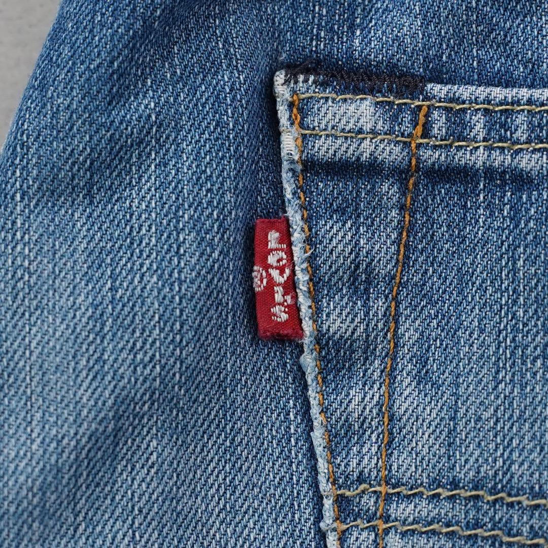 リーバイス501 Levis W33 ハチノス 青 ヒゲ 古着 17920