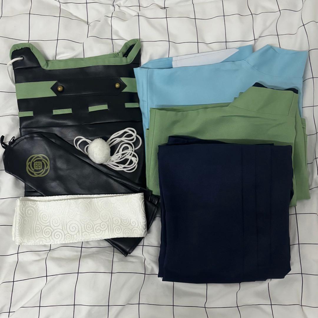 刀剣乱舞 大和守安定 戦闘 内番 コスプレ衣装 ウィッグ・下駄付