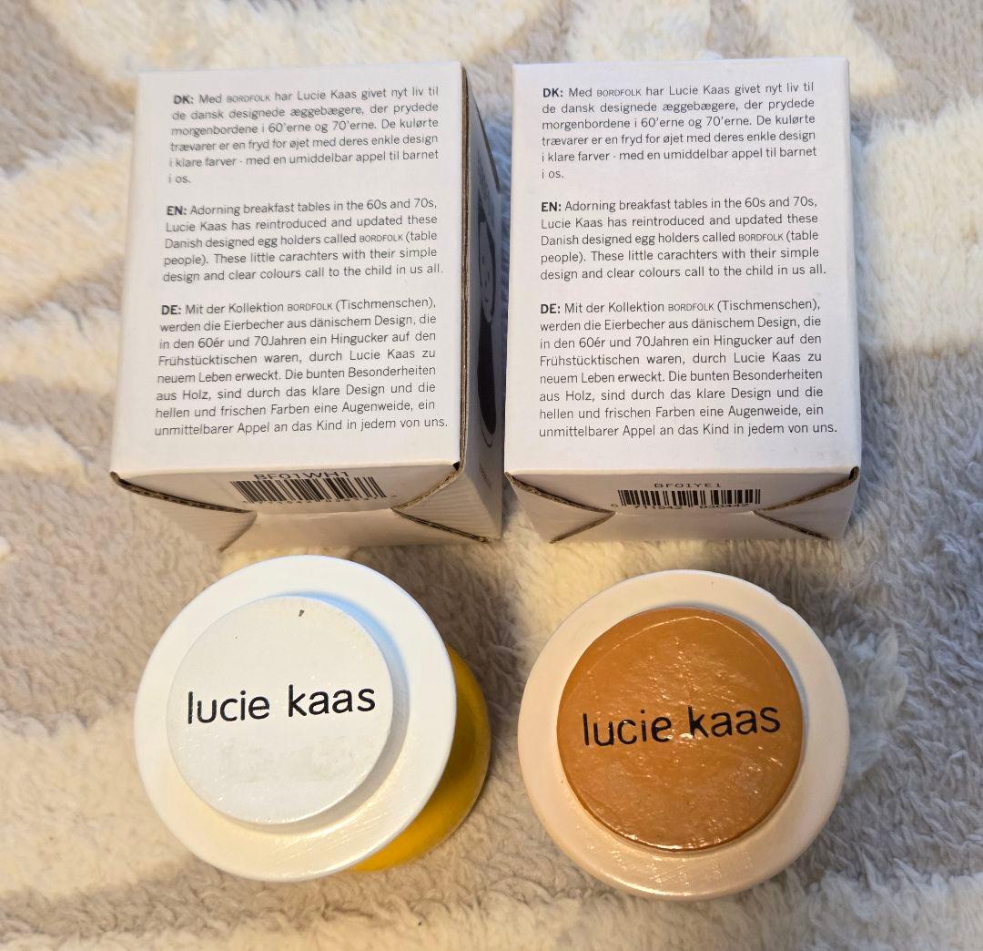 lucie kaas BORDFOLK 人形型木製置物 2個セット