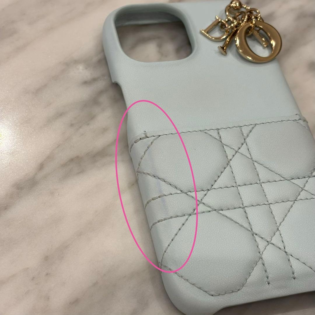 【日本限定】LADY DIOR IPHONE 15ケース カナージュ ラムスキン