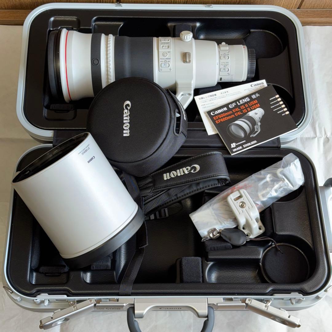 キャノン大口径単焦点レンズ EF500mm F4L IS II USM