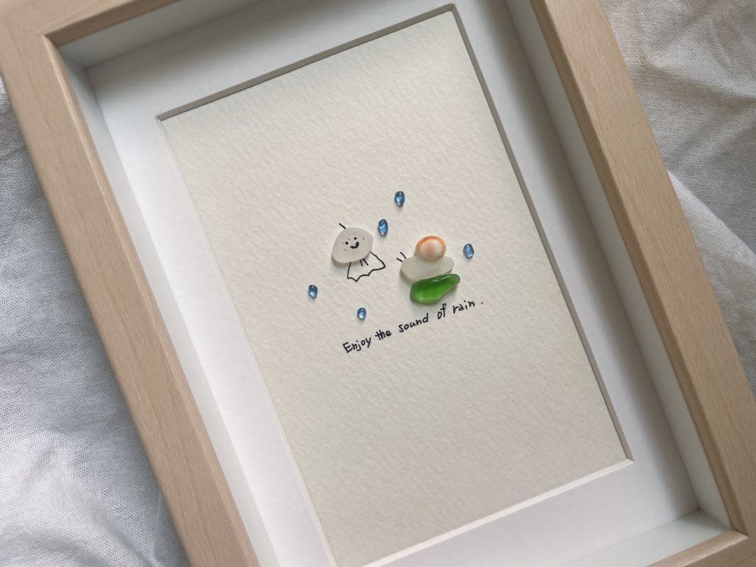 シーグラスアート　12か月カレンダー　　　　S-174