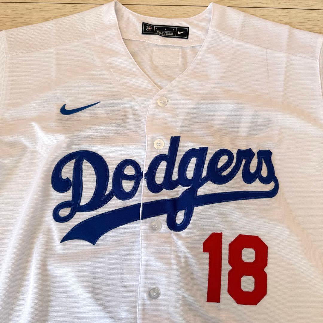 新品タグ付　ナイキ　ドジャース　山本由伸　18 USサイズM 日本　L
