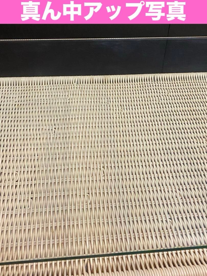 希少♦️ホワイトラタン＆人気のアイアン♦️ガラス天板♦️お洒落なカウンターテーブル