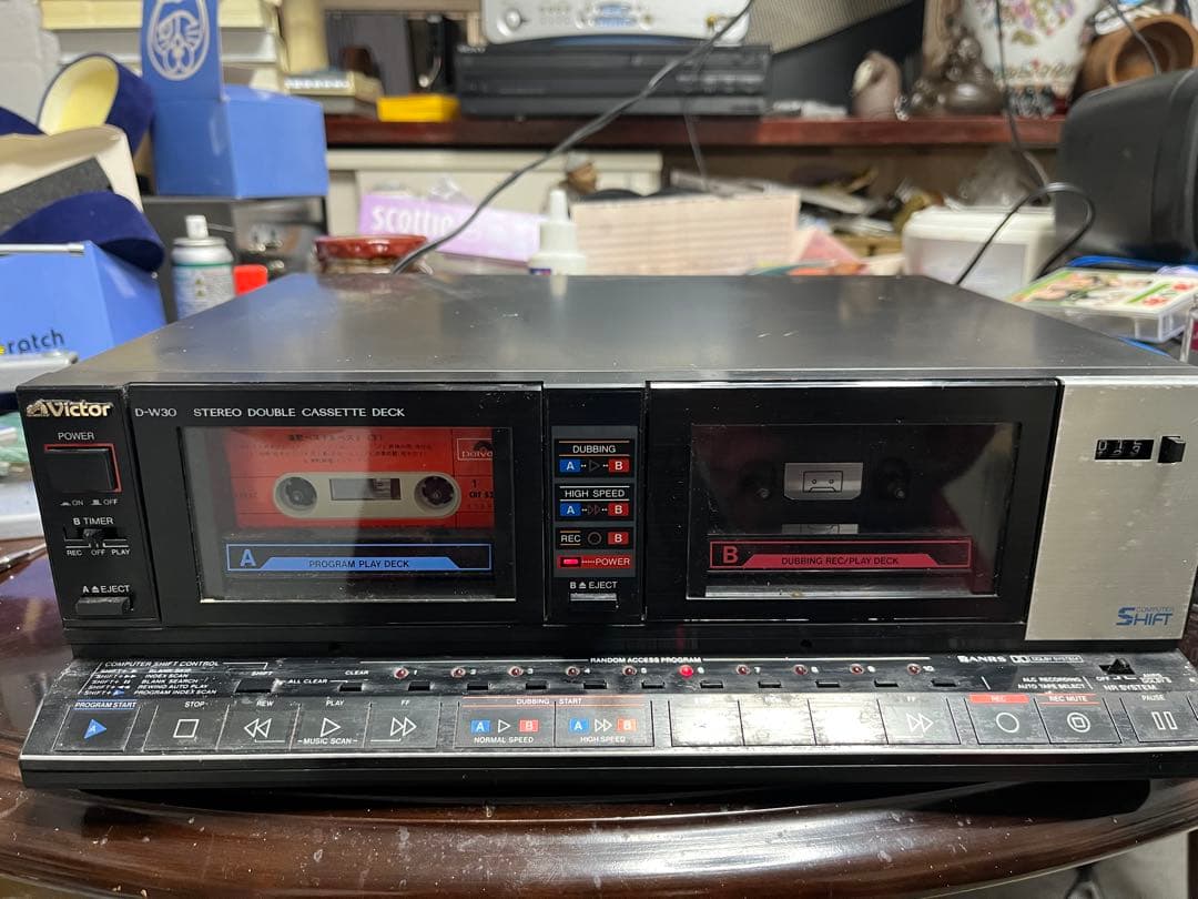 Victor D−W30ダブルカセットデッキ　ABカセット再生OK