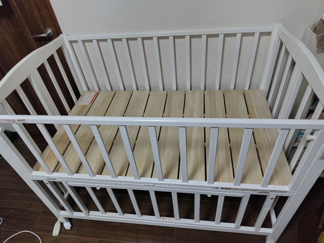 KATOJI ベビーベッド 折りたたみレギュラーサイズ ホワイト