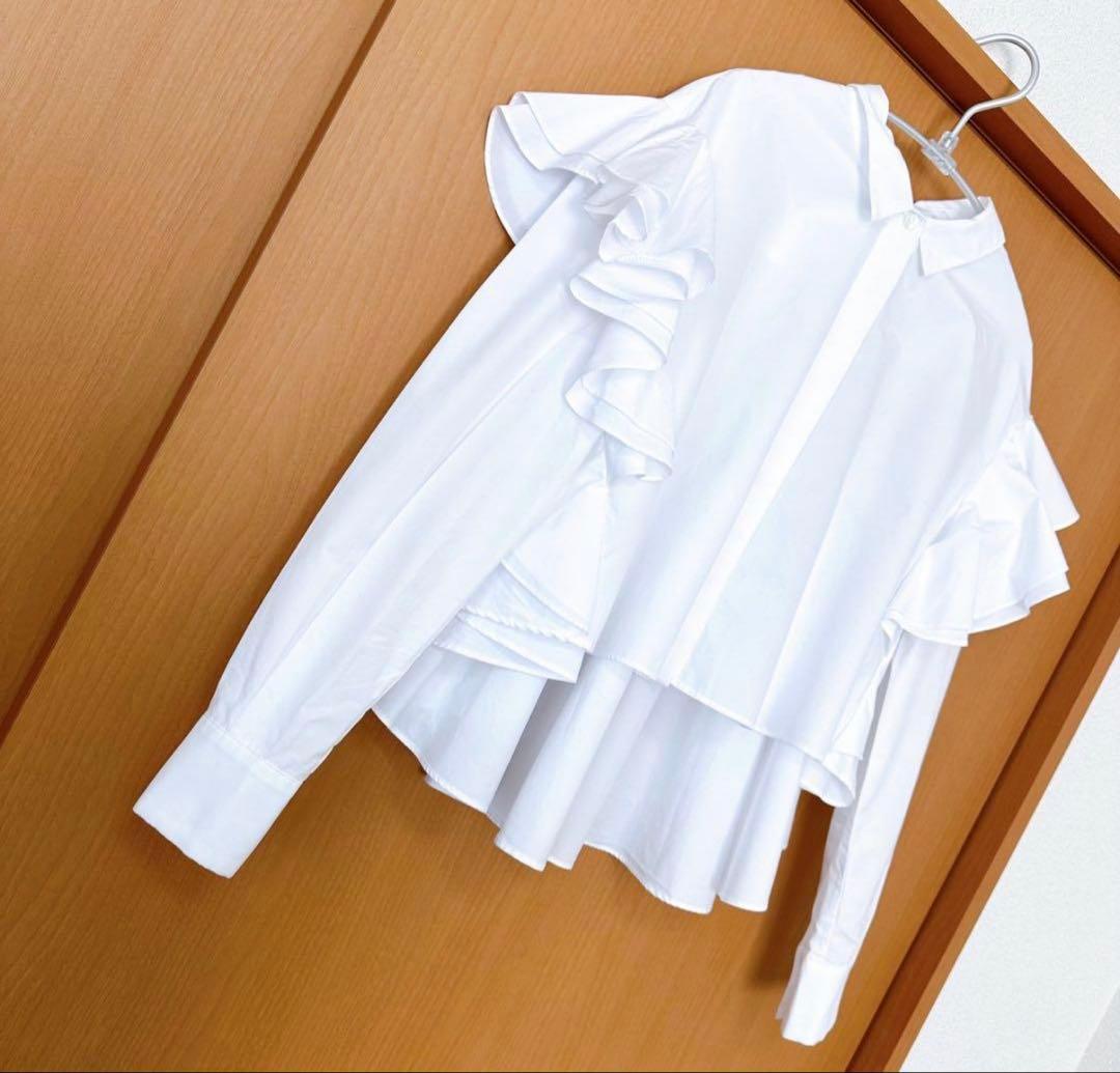 シーニュ　cygne バックフレアーショート丈ブラウス Céline