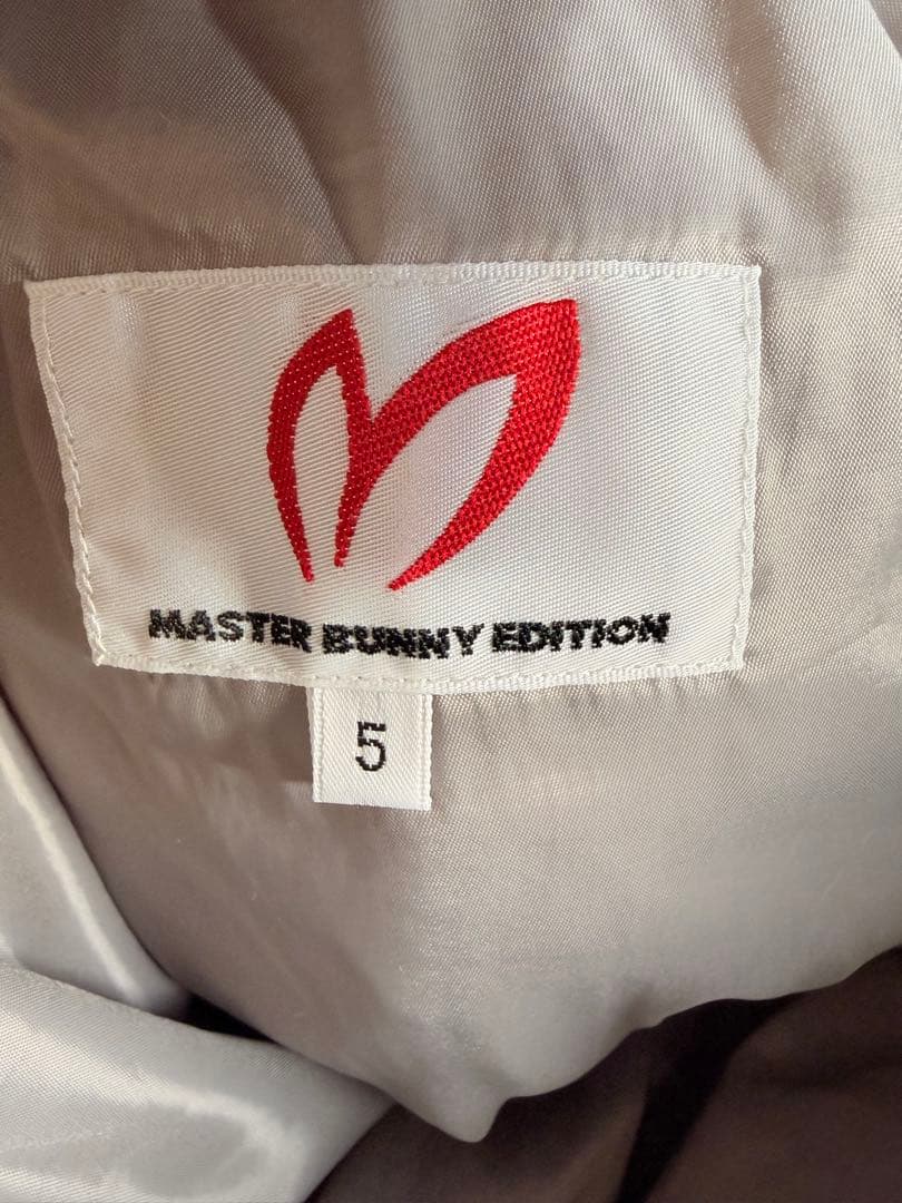 MASTER BUNNY EDITION パンツ　黒×白 千鳥柄　キルティング