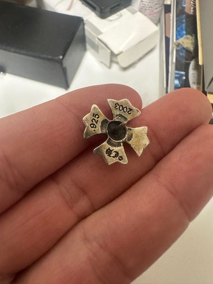 CHROME HEARTS クロムハーツ ピンバッジ シルバー 正規品