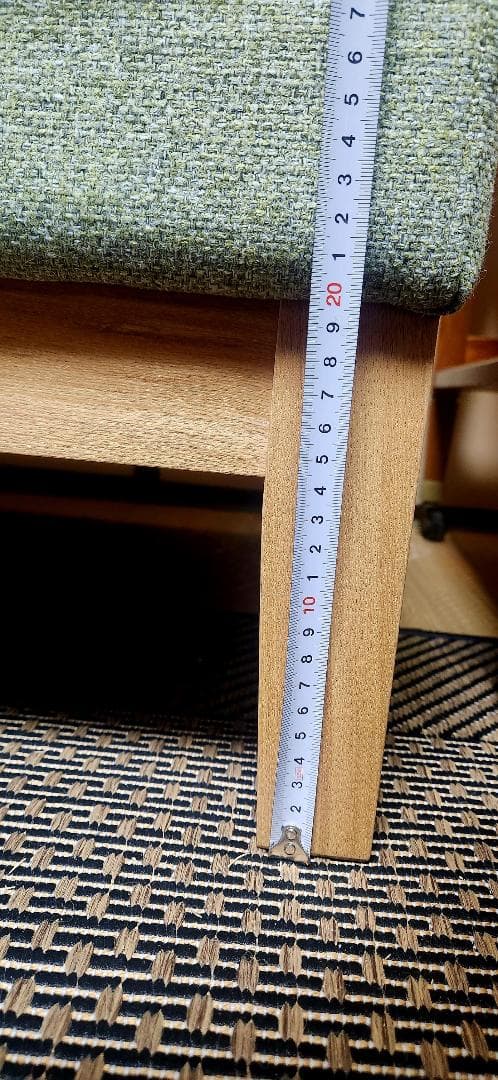 愛知県直接受け取り　ニトリ 2Pソファ モスグリーン ナチュラル ファブリック