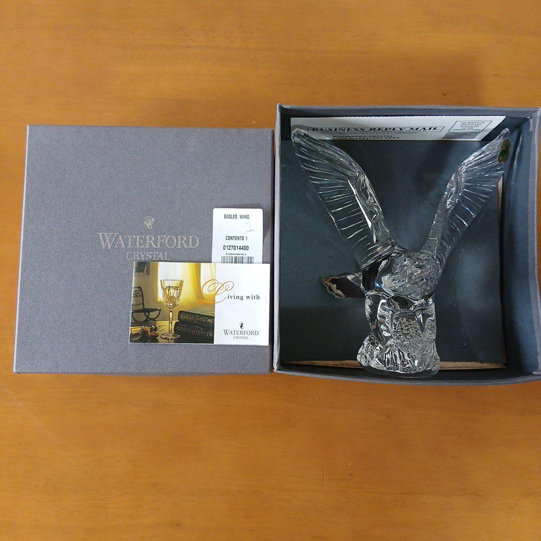  CRYSTAL クリスタル鷹の彫刻 オリジナルボックス付き