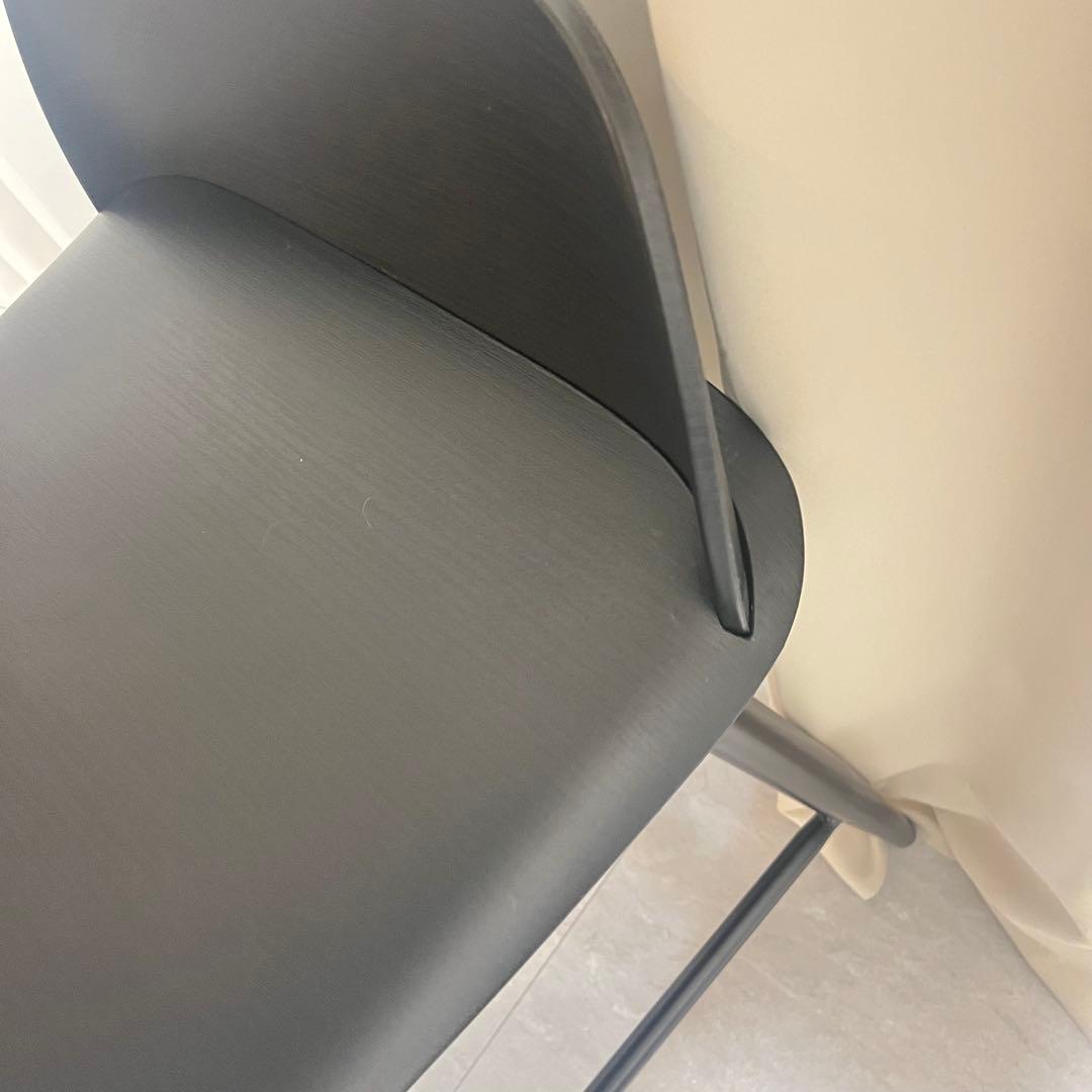 カウンター チェア グレイ 座高60cm 北欧 シンプル デザイン エレガント