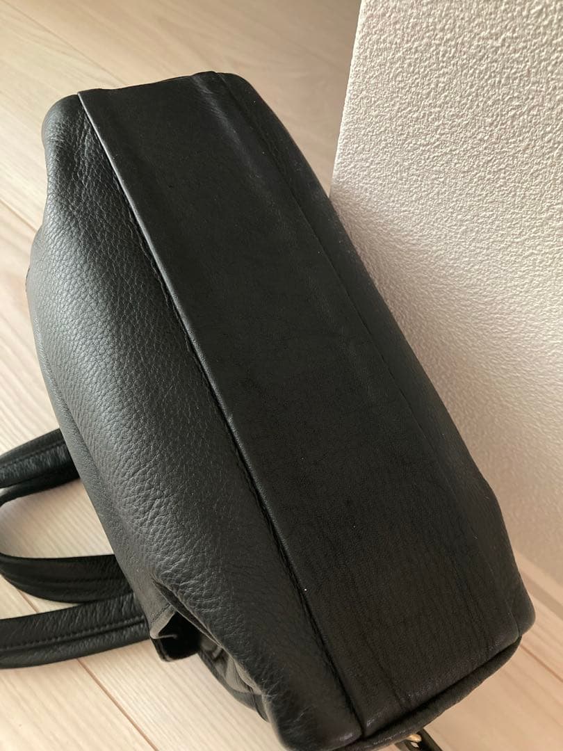 Ense（アンサ） 2way boston S レザー ミニバッグ ブラック