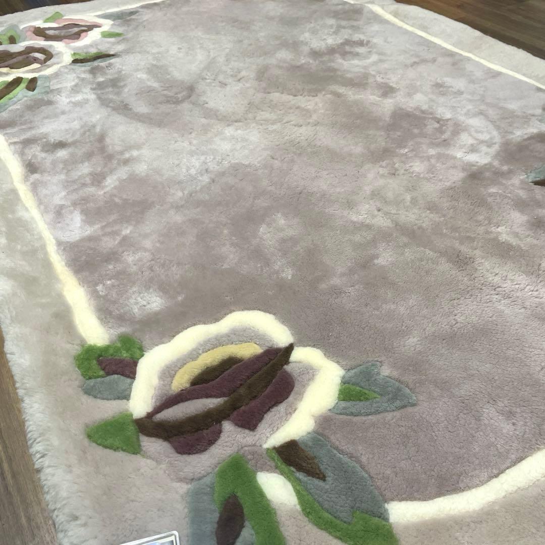 高級羊毛 未使用 シーマオヤン ムートン カーペット 絨毯ラグ