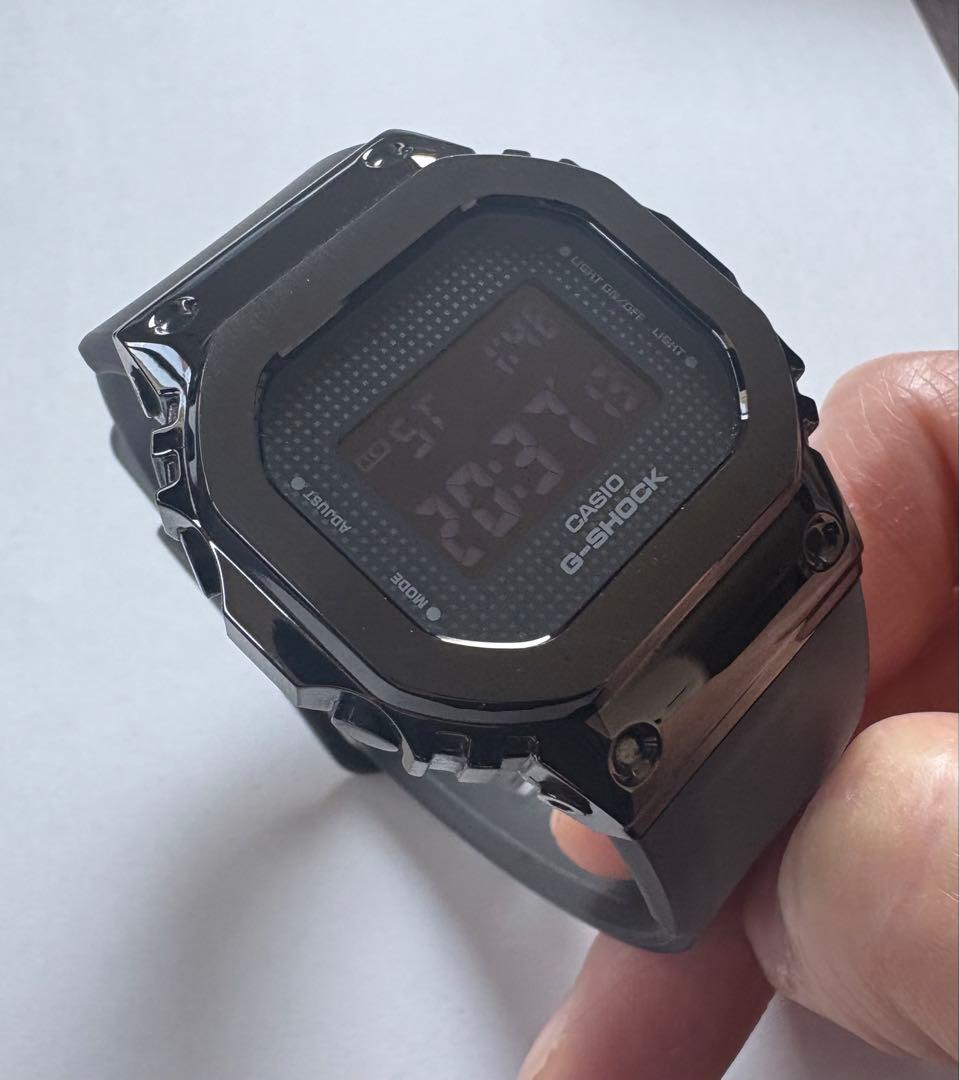 G-SHOCK GM-S5600SB-1 ブラック メタルカバー 美品