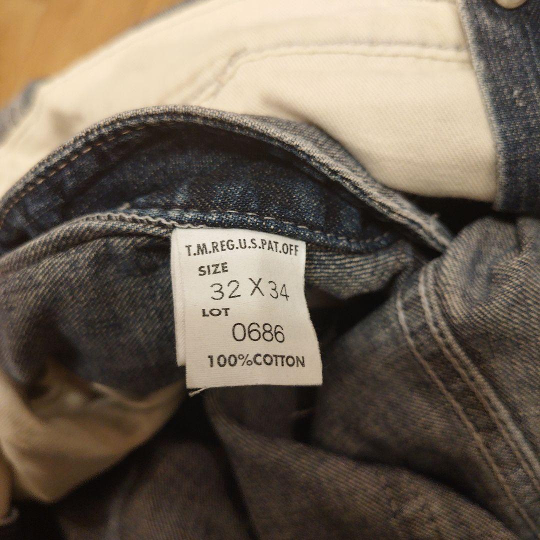 ぱ*ち様 カーハート　ハートタグ　復刻　デニム　オーバーオール