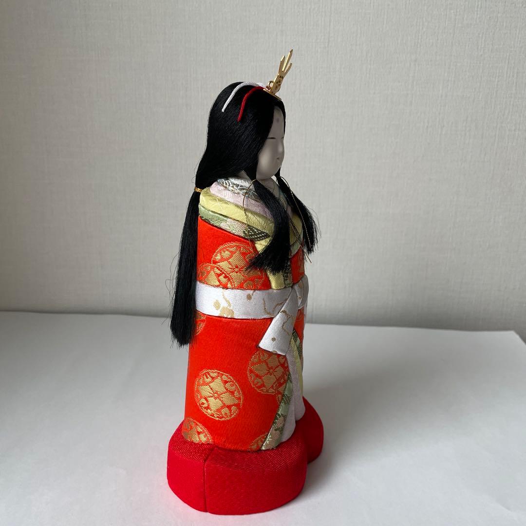 お雛様　立ち雛　木目込み人形　久月　ガラスケース付き　雪洞付き