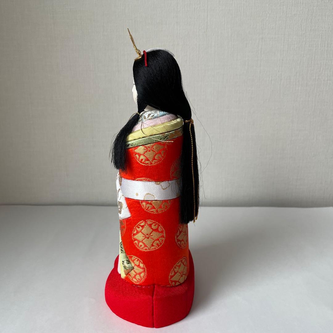 お雛様　立ち雛　木目込み人形　久月　ガラスケース付き　雪洞付き