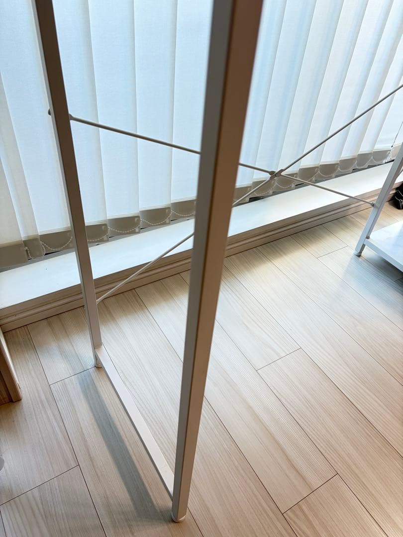 ニトリ　ステンレススチール天板 キッチンカウンター (WH)