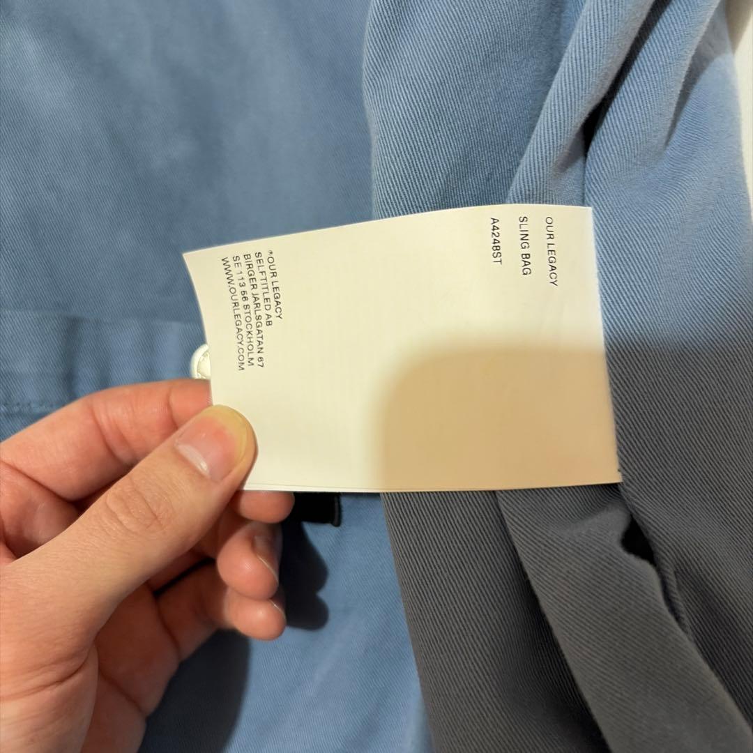 バッグ OUR LEGACY SLING BAG \"ALUMINUM TINT\"