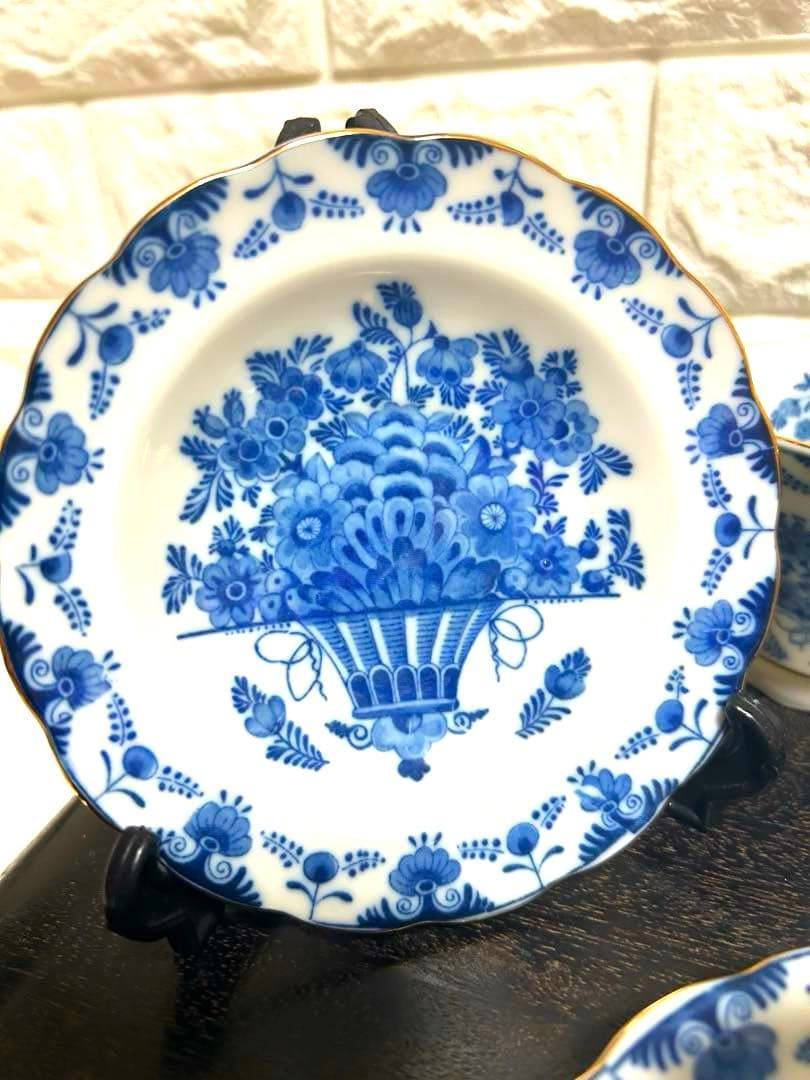 未使用品　寿陶　王冠マーク　クラウンマーク カップ、ソーサー 5セット