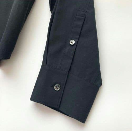 伊勢丹限定　美品　セオリーリュクス　長袖ブラウス　2023　シャツ　ブラック　黒