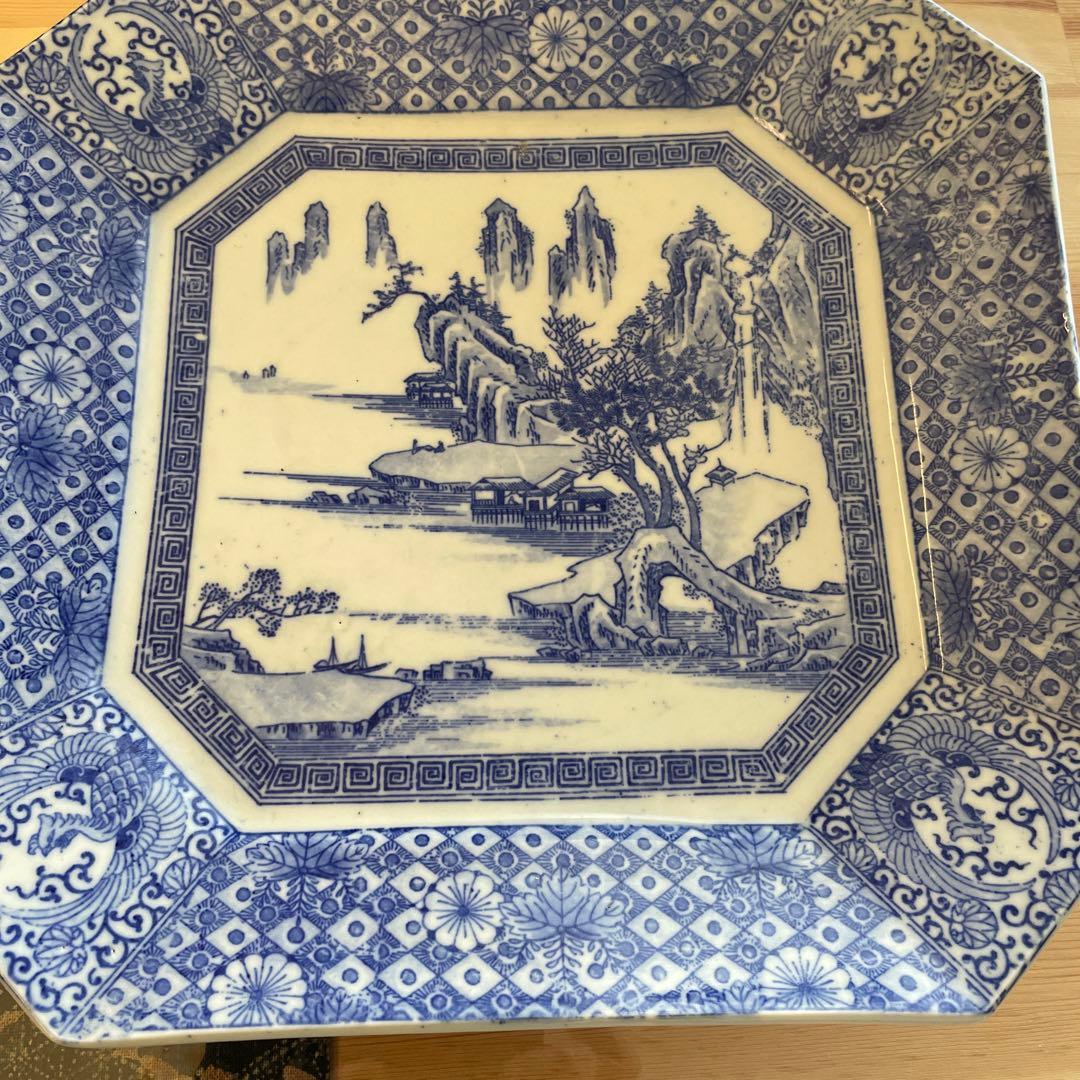 骨董角皿、印判4枚