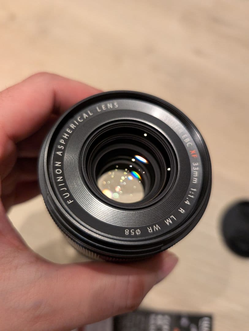 FUJIFILM XF33mmF1.4 R LM WR 純正フード付き