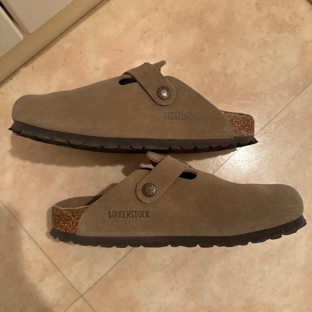ビルケンシュトックBIRKENSTOCK ボストン　スエードレザー　ベージュ
