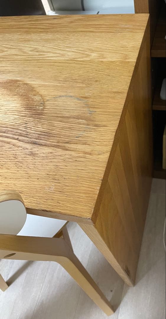 無印良品　木製シンプルテーブル コの字テーブル　45×115×72